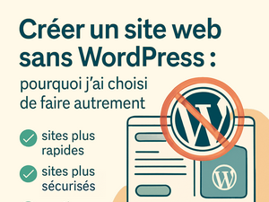 Couverture de Créer un site web sans WordPress : pourquoi j'ai choisi de faire autrement