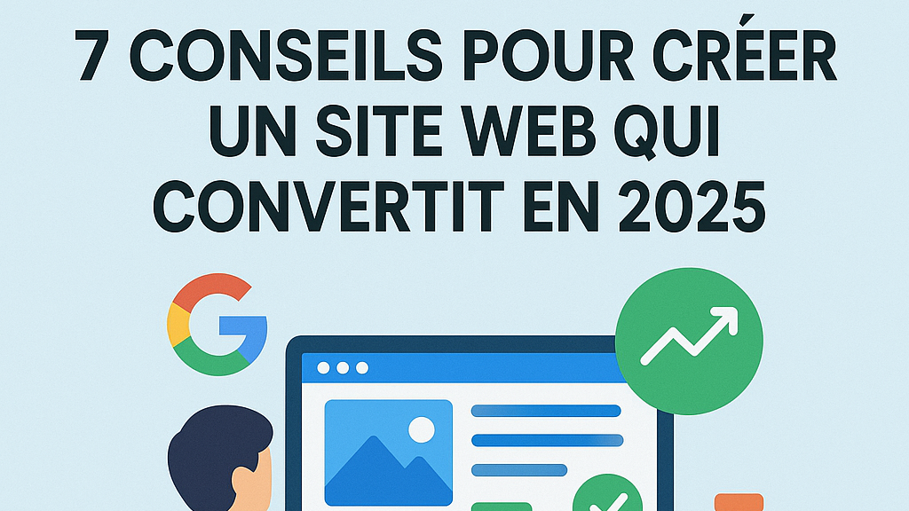 Image de l'article : 7 conseils pour créer un site web qui convertit en 2025