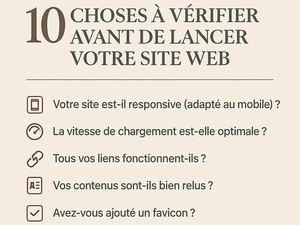 10 choses à vérifier avant de lancer votre site web